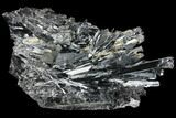 Metallic Stibnite Crystal Cluster - China #97818-2
